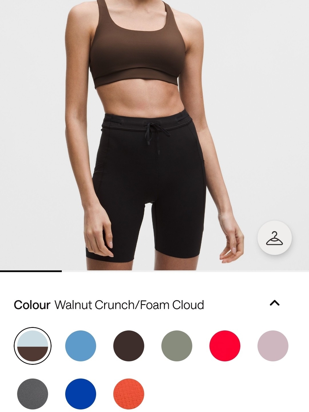 Lululemon Energy Bra Medium Support B-D Cups- Walnut Crunch Foam Cloud
